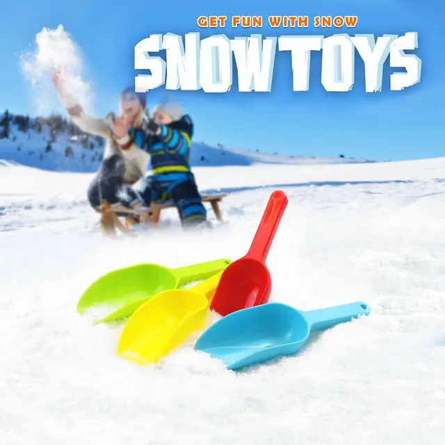 Outdoor Winter Kids Snow Sand Scoop Shovel Toy Plastic Children Play Snow Fighting Tools 6