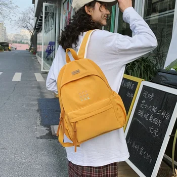 

New Nylon Backpack For Women Multi Pocket Travel Backpacks Female School Bag For Teenage Girls Laptop/Book Backpack Shoulder Bag