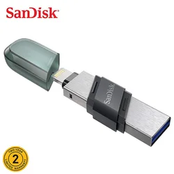 SanDisk – clé USB à haute vitesse iXpand, support à mémoire de 64GB 128GB 256GB, lecteur Flash Portable à double disque pour iphone et ipad 
