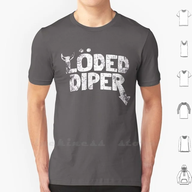 Loded Diper T Shirt Ringer Cotton Men 