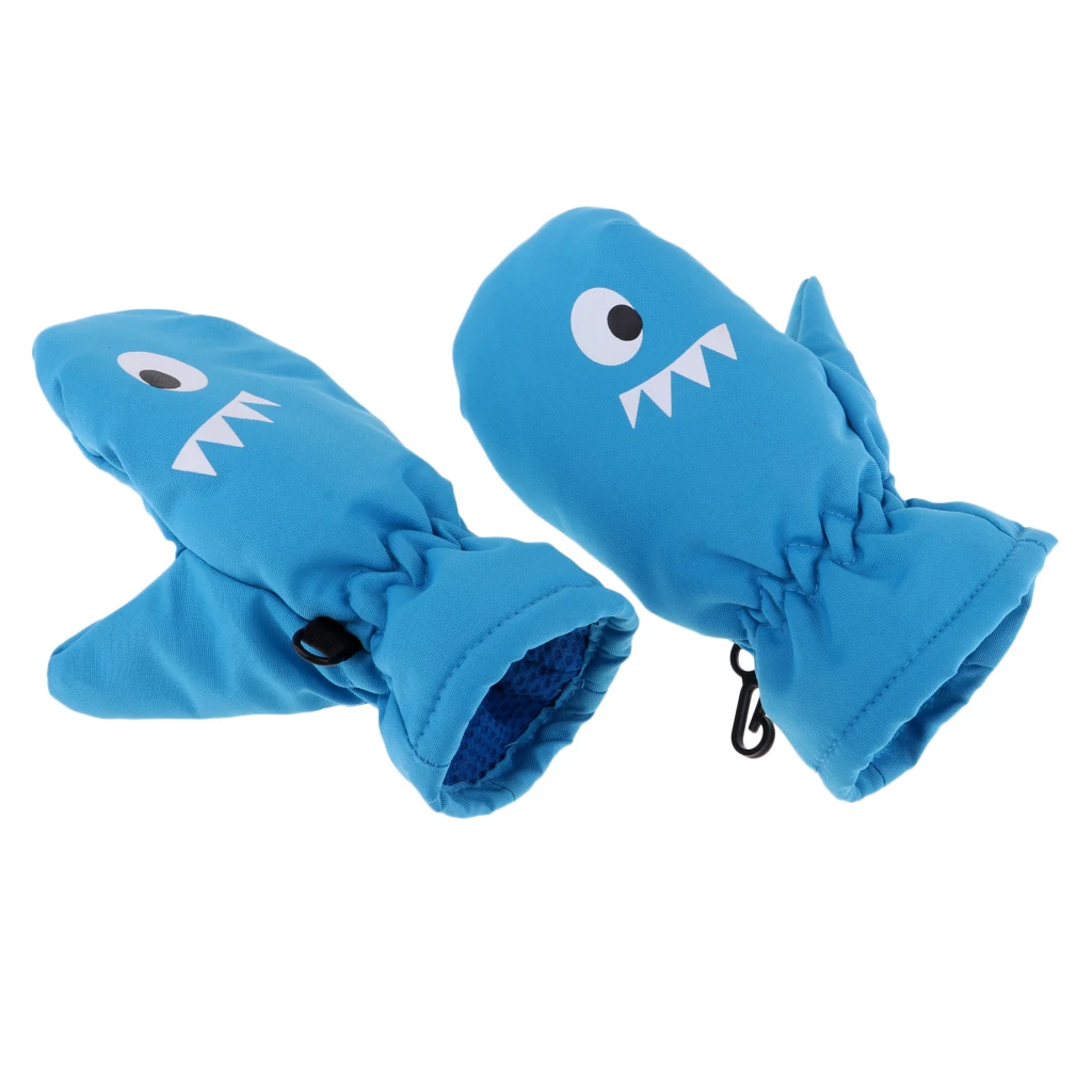 Kids Mittens Gloves Waterproof Anti-Slip Winter Snow Ski Sport Fingers Mitts Child Ski Gloves