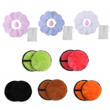 1/2/10/12 шт многоразовые средство для снятия макияжа с Ватные диски для лица средство для снятия макияжа из бамбукового волокна по уходу за кожей лица от подтекания молока умывание