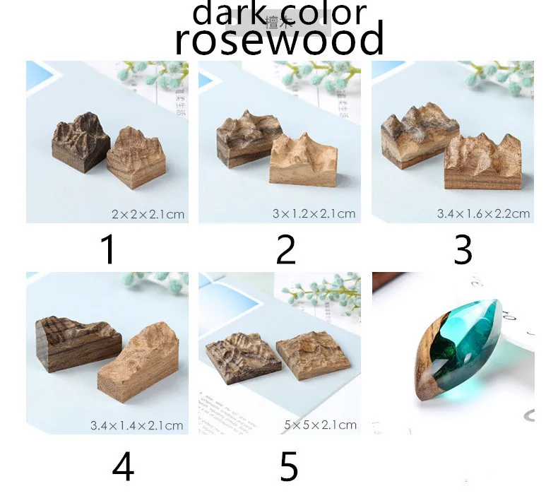 2 шт Snasan натуральный цветок сандалового дерева Снежная горная Смола декоративное ремесло Сделай Сам микро ландшафтное изготовление для ювелирных изделий Кольцо Кулон