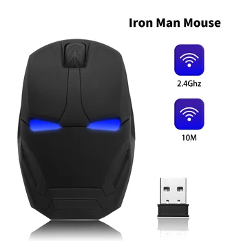 

Wireless Optical Computer Mouse Marvel Avenger Iron Man Mause Gamer Computer Mice Button Silent Click For Laptop Notebook