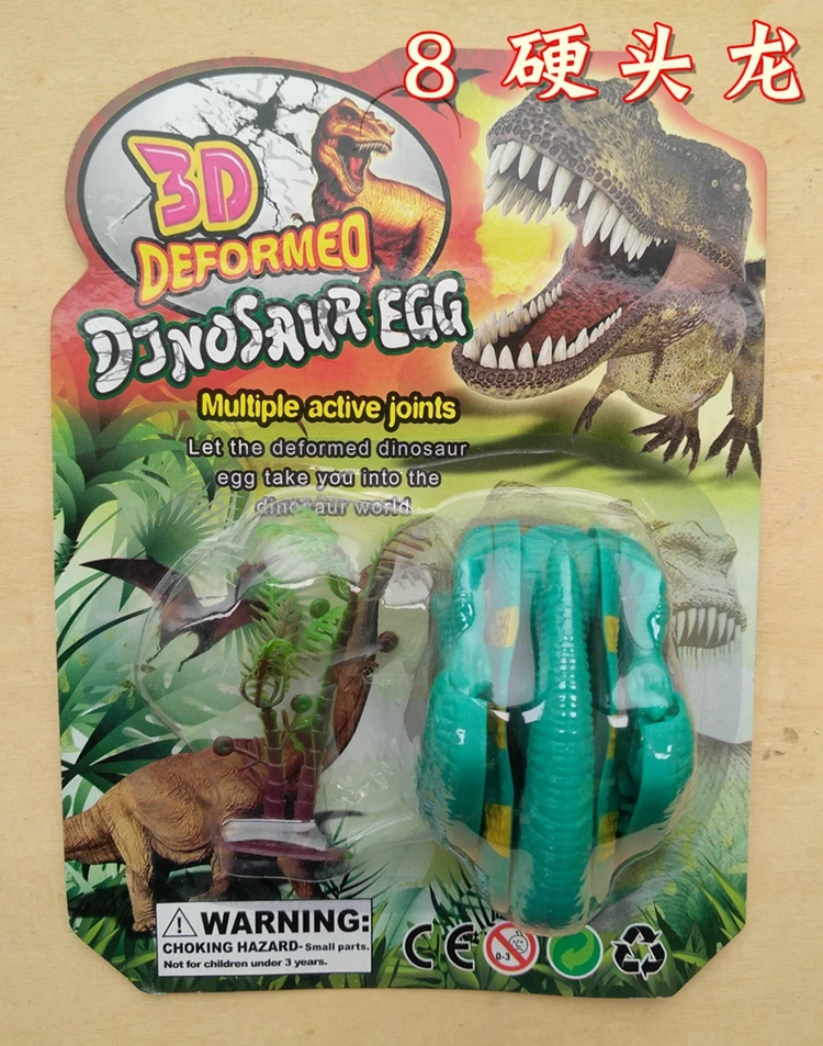 Птерозавр яйцо динозавра 8 полный набор T-Rex Трицератопс Стегозавр жесткая голова Дракон капсула игрушка трансформация игрушка подарок для мальчика