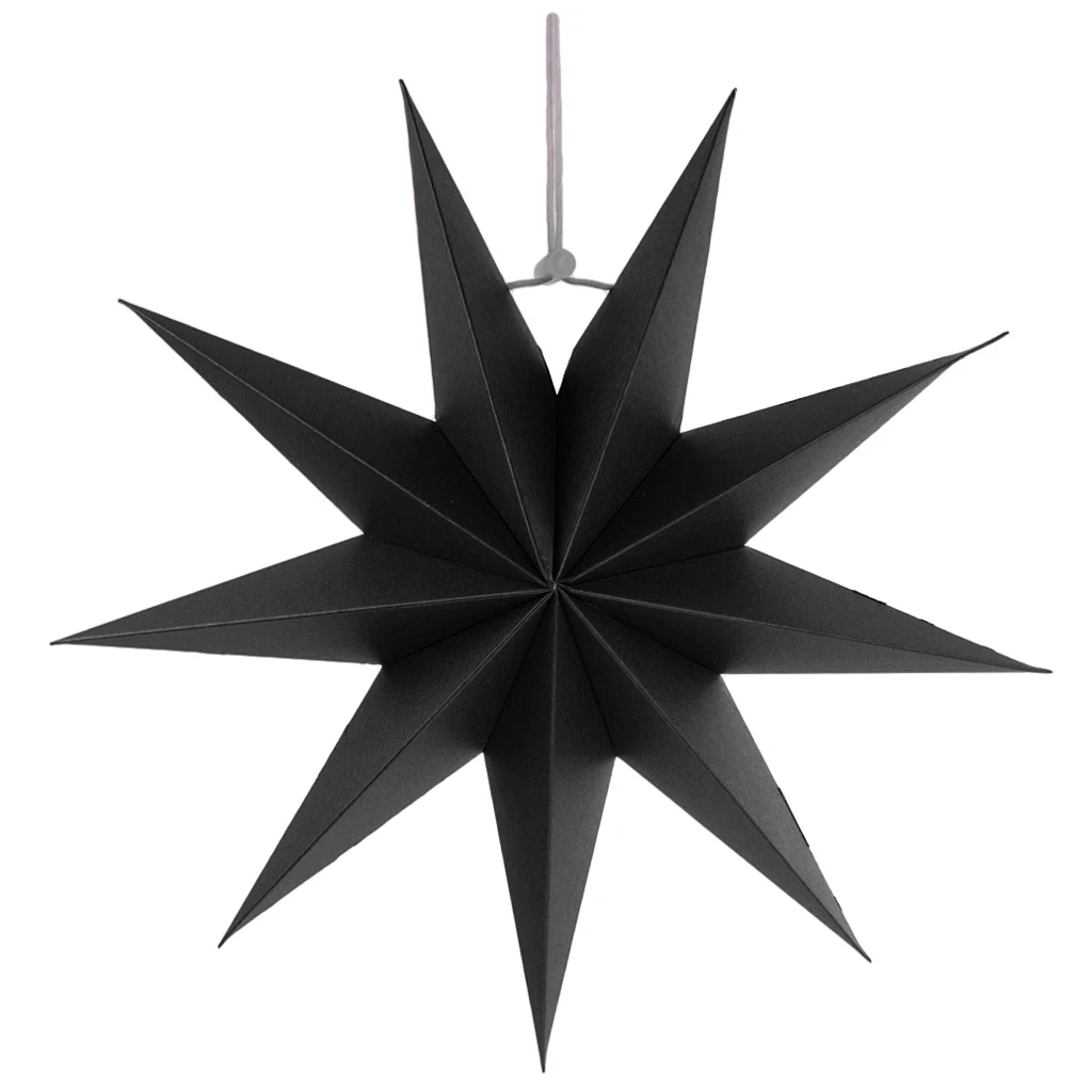 3D Paper 9 Point Star Christmas Halloween Party Centerpieces Hanging Decoration