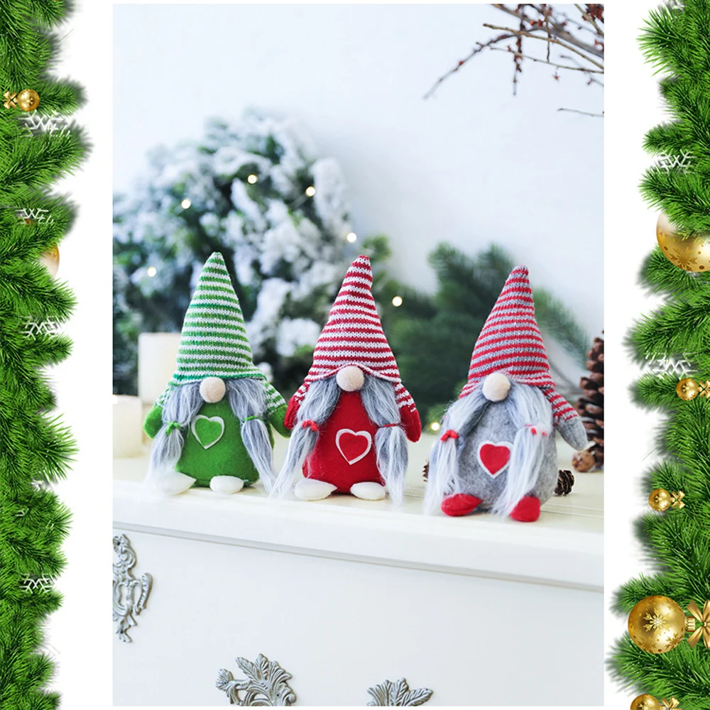 Новинка, горячая Распродажа, Рождественская длинная шапка, Шведский Санта гном, угловые плюшевые игрушки, куклы, висячие украшения для рождественской елки, декор для детей, рождественский подарок
