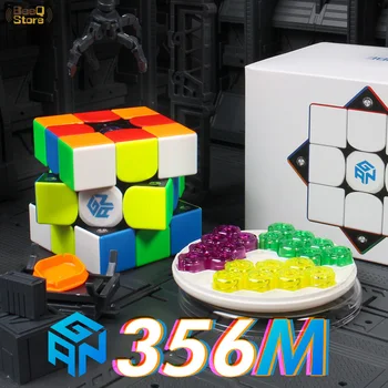 

Magnetic Cube 3x3x3 GAN356m Magic Speed Cube 3x3x for WCA Competition Gan356 m Stickerless Magnet Cubo Magico Puzzle Toy