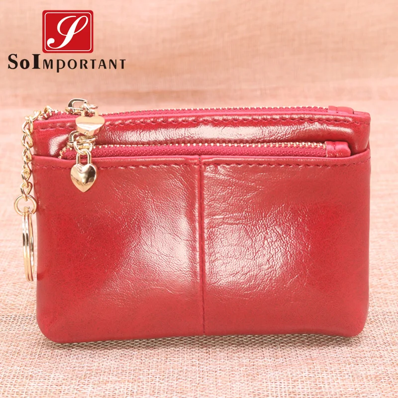 Wallets Money-Bags Coin-Purse Id-Card-Holder Women Slim Zipper-Design Female Fashion
