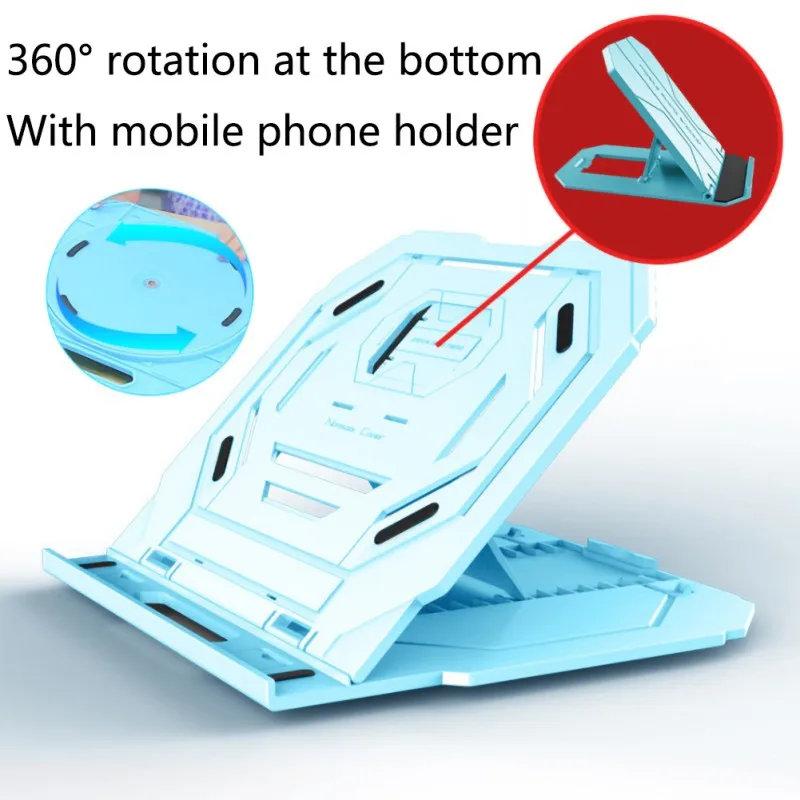Blue with turntable USB новая охлаждающая подставка для ноутбука 10 H карта памяти - Цвет: Blue with turntable