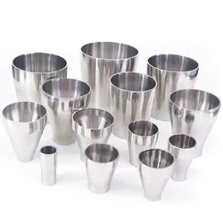 Free Shipping 19mm-102mm OD Butt Welding Reducer SUS 304 Stainless Steel Sanitary Pipe Fitting Homebrew Beer
