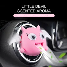 Автомобильный освежитель воздуха, кондиционер, Открытый зажим для духов, аксессуары для автомобиля, милая маленькая дьявольская кукла, ароматическое украшение для девочки