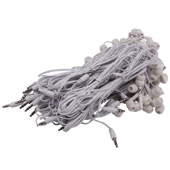 

Earbuds Headphones Earphones 30 Pack White Color for Schools, Libraries, Hospitals