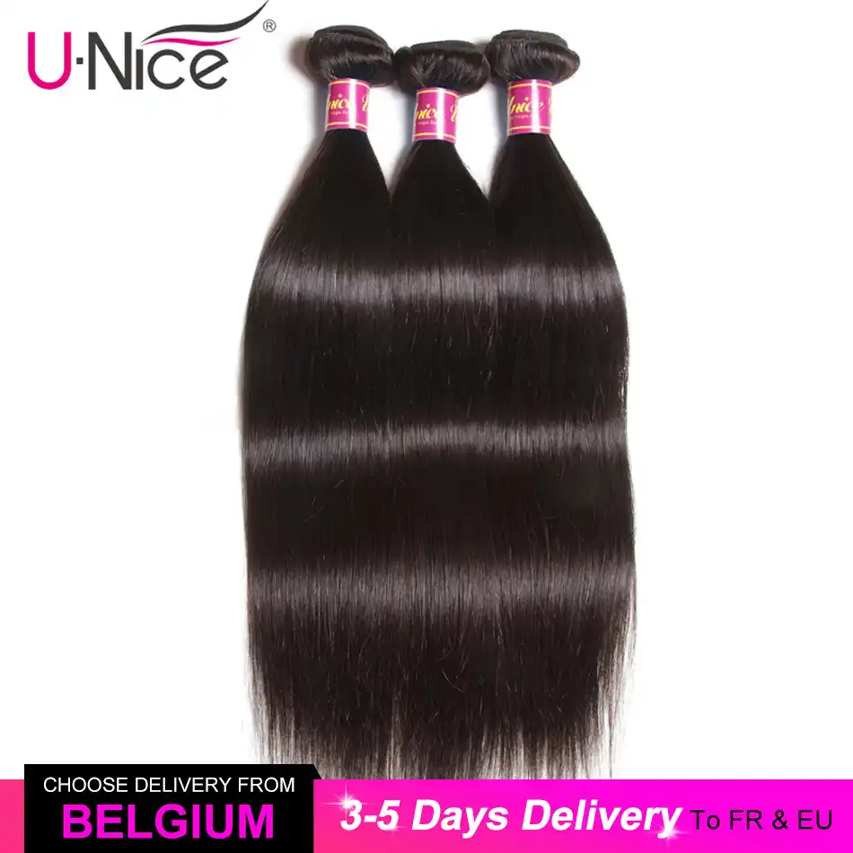 Unice Hair Brazilian Straight Hair Bundles Natural Color 100 Human Hair Weave Bundles Remy Hair Extension 1 3 4 Pcs Free Ship Hair Weave Bundles Hair Brazilianhair Brazilian Straight Aliexpress