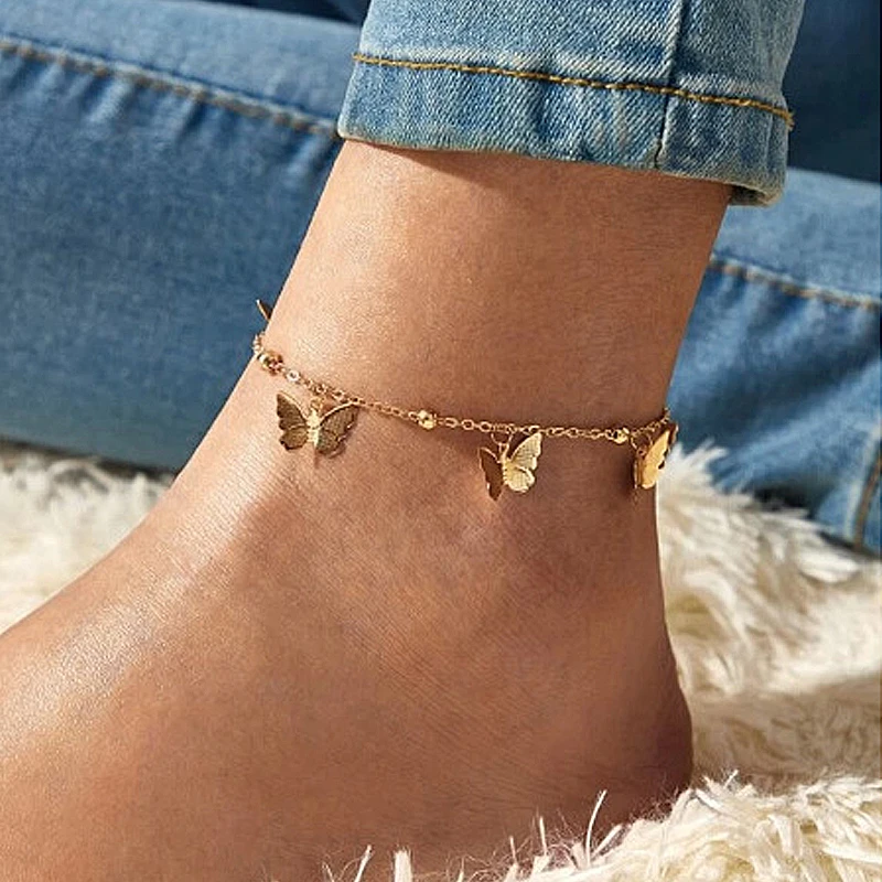 2020 New Design Gold Color Butterfly Anklet For Women,Boho Starfish Dragonfly Map Anklets,Female Fashion Jewelry Gifts 2020 New Design Gold Color Butterfly Anklet For Women,Boho Starfish Dragonfly Map Anklets,Female Fashion Jewelry Gifts