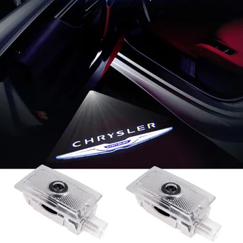 

2pcs For Chrysler Logo Door Light Courtesy Welcome Decor Light For Lancia Thema SRT 200 300 Sebring Laser Projector Accessories
