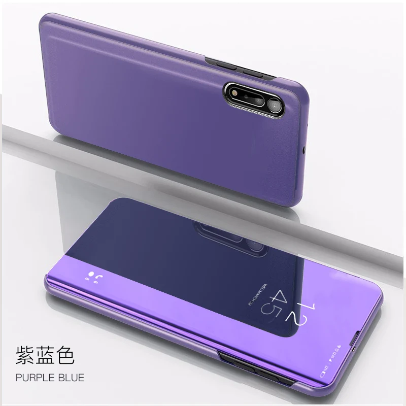 Luxury Mirror Smart Leather Magnetic Flip Stand Phone Case Cover