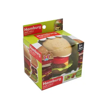 

1 Set Kids Hamburger Toy Congnitive Puzzle Aid Play House Tools Children Gift