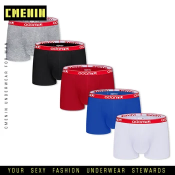 

5Pcs Sexy Men Underwear Boxer Gay Men Underpants Boxers Breathable Cotton Men Lingerie Boxershorts Fashion Panties Cuecas AD42