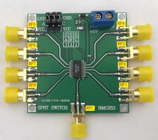 

HMC253 DC-2.5 GHz RF Single Pole Eight Throw Switch RF Switch Antenna Selection Channel Selection