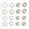 50sets Silver Metal Brass Pearl Prong Snap Buttons, Press Studs Fasteners, Baby Romper Buckle, Clothes Bag Sewing diy 2