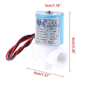 

Practical G1/4" Solenoid Valve Plastic Normally Closed 2 Way 12V DC 0-120PSI 0-0.8MPa Miniature Valves