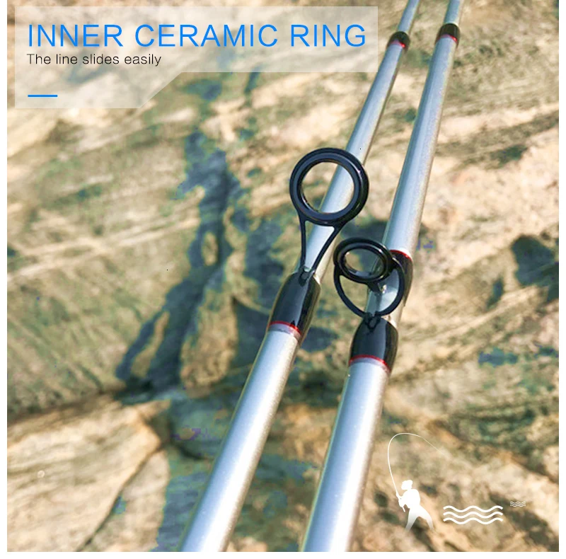 DONQL 1.8M Carbon Spining Fishing Rod Casting Lure Rod 2 Sections Line 6-15lb Lure weight 3-20g EVA handle Travel Fishing Rod    (6)