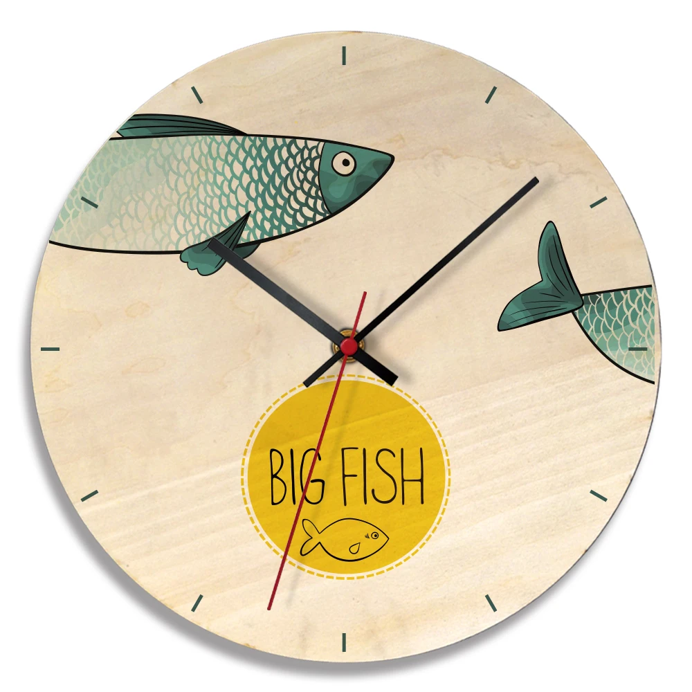 Новинка, 11 дюймов, акриловые настенные часы, индивидуальная мода, reloj de pared, кухонные часы, Парусная рыба, чайки, reloj de pared - Цвет: APC008A