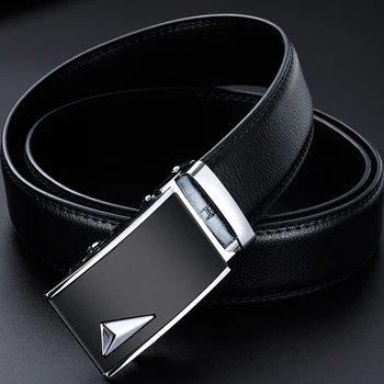 

Belts for Men Genuine Leather Belt Men Male Automatic Buckle Black Strap Luxury Business Cummerbunds Cinturon Hombre Cinturon