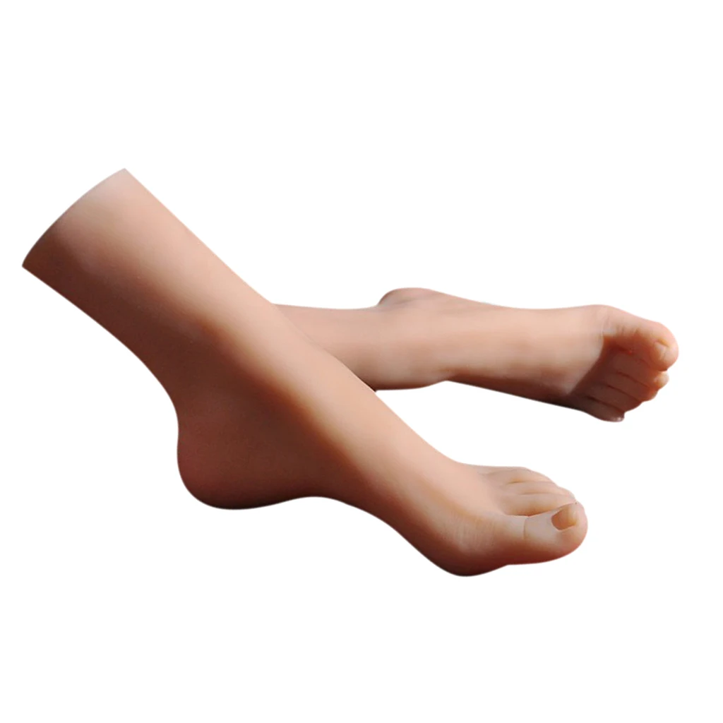 1 Pair Female Mannequin Foot, Women Feet Model for Display Jewerly Sandal Shoe Sock Accessories Shop Store Exhibition