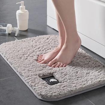 

Bathroom Mat Plush Soft Rug Non-slip Bath Mats Washable Bathroom Rugs Mats Rectangle Bath Rug Floor Mats Microfiber Home Carpet