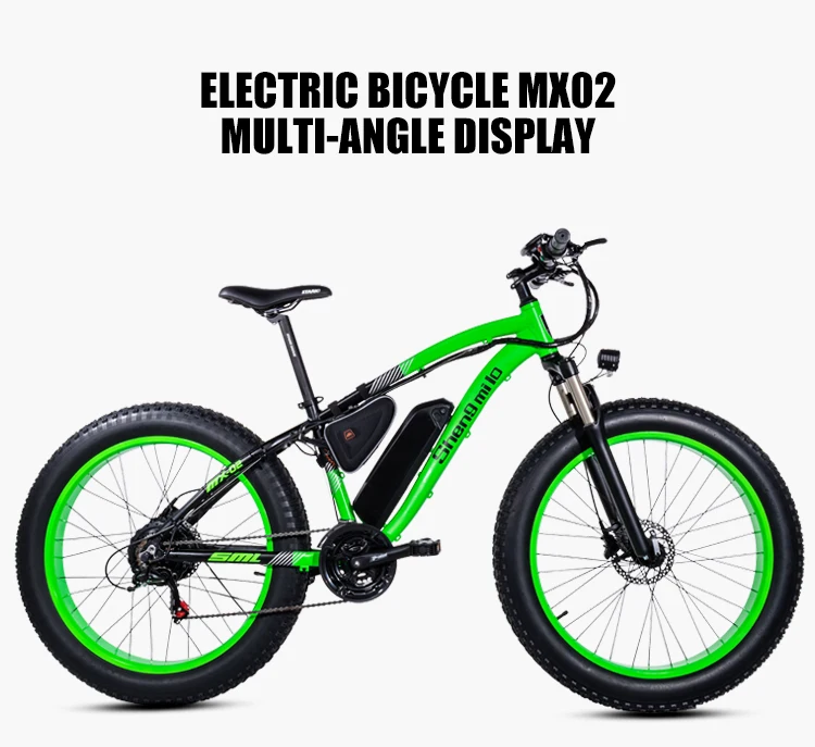 Electric bike 1000W Electric Fat Bike Beach Bike Cruiser Electric Bicycle 48Ｖ17ＡＨ lithium battery ebike electric mountain bike