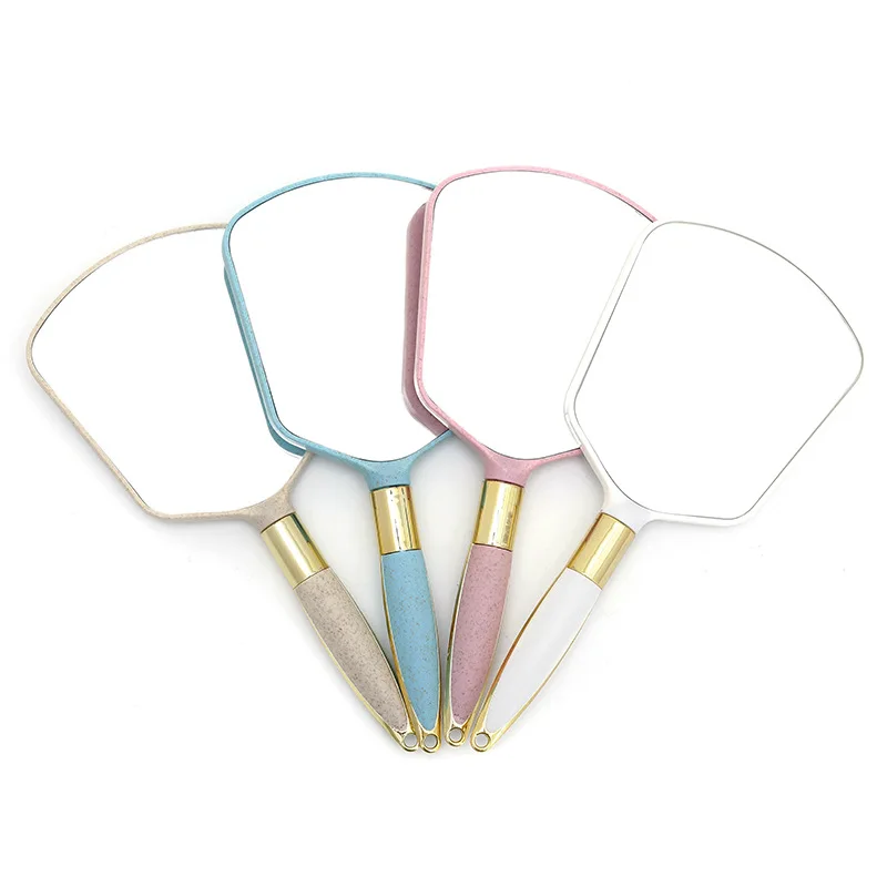 Wholesale Print Logo Square Makeup Mirrors Handheld Mirror Round Hand