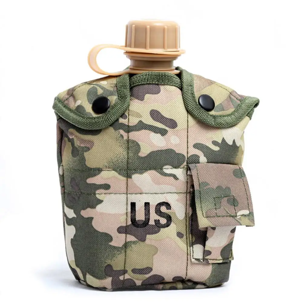 

HobbyLane Three-piece Army Kettle with Lunch Box Tactical Combat Sports Outdoor Water Bottle 1L Portable Aluminum Lunch Box Hot
