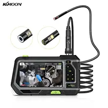 KKMOON 5 дюймов HD lcd бороскоп камера промышленный эндоскоп бороскоп Инспекционная камера с полужесткой трубкой 3500 мАч батарея
