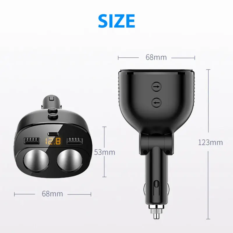 Запчасти автомобиля Зарядное устройство Замена Универсальный 5 в 1 2 полосная