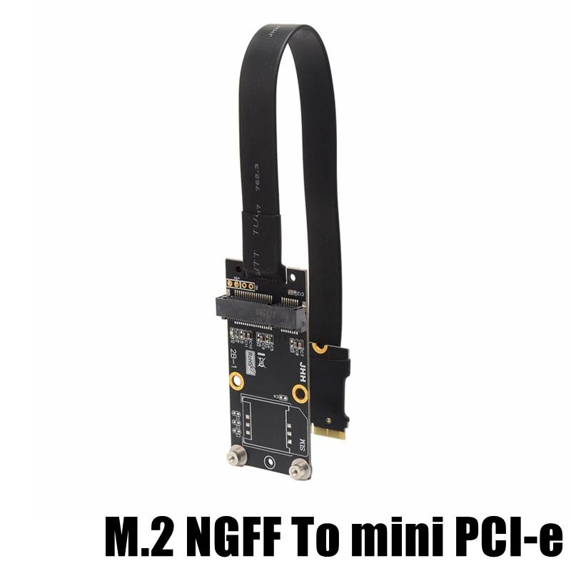 Mpcie para M.2 Chave A.e. Cabo de Extensão Mini Pcie Mpci-e Cartão para Ngff m2 A.e. m. Comprimento Personalizado.