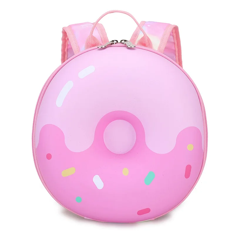 Backpacks Book-Bags Donuts Kids Kindergarten Baby-Girls Childrens Cartoon Cute PU