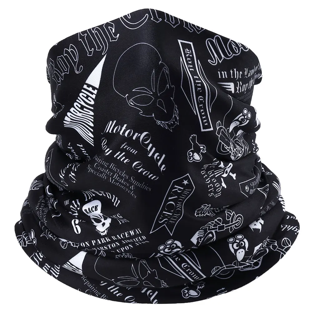 Winter Fleece Warmer Balaclava Face Mask Skull Motorcycle Neck Gaiter Tube Scarf Motorbike Cycling Head Shield Bandana Headband - Цвет: 001