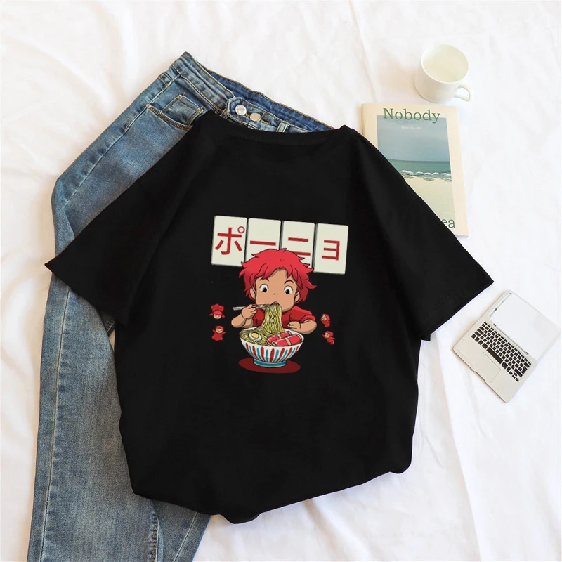 korean Cute cartoon noodles cat casual Ulzzang tee tops punk clothes harajuku vintage dropshipping album print t shirt feminina