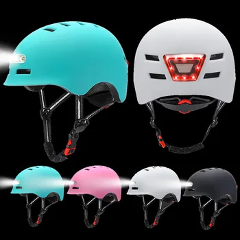 

Smart Bicycle Helmet With 3 Kinds Of Warning Lights, Smart And Safe Shiny Helmet, Comfortable And Lightweight
