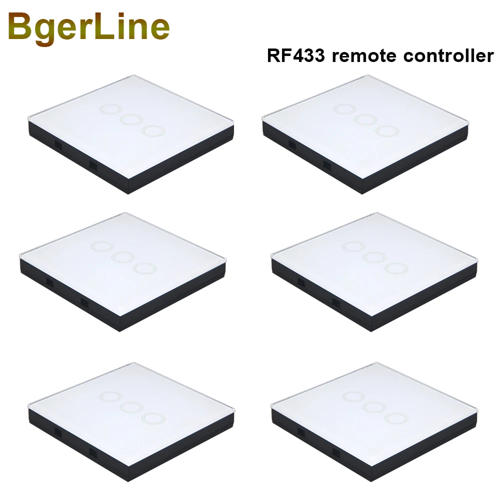 

RF433 433MHz stick switch control wall touch panel sticky wireless RF remote controller transmitter module for wall wifi switch