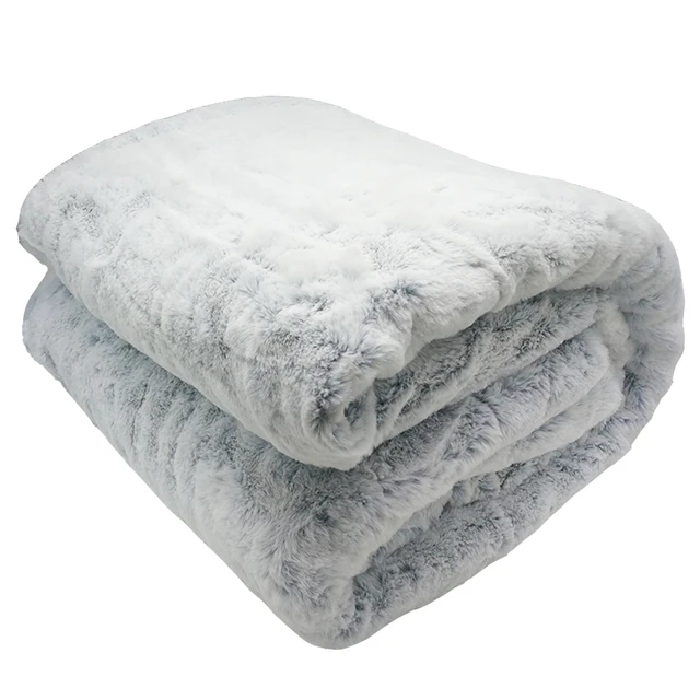 Neutral Luxury Fur Fluffy Blanket │ Super Comfortable Blankets for Bed –  Besontique