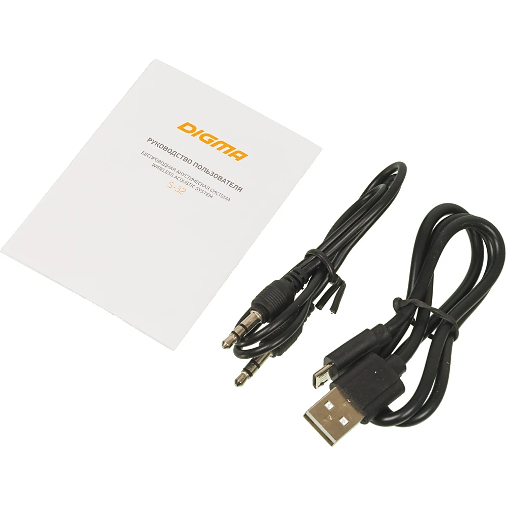 Колонка порт. Digma S-32 черный 6W 1.0 BT 2000mAh(SP326B