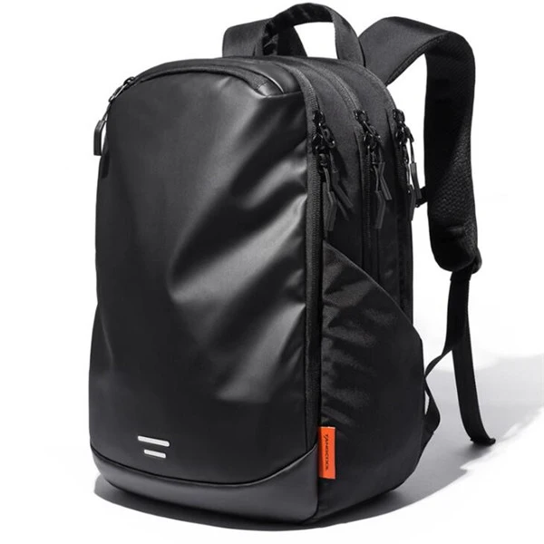 Модный мужской рюкзак для путешествий, вместительный мужской рюкзак Mochila, водонепроницаемая сумка, usb зарядка, 17,3 дюймов, рюкзак для ноутбука K013 - Цвет: Черный