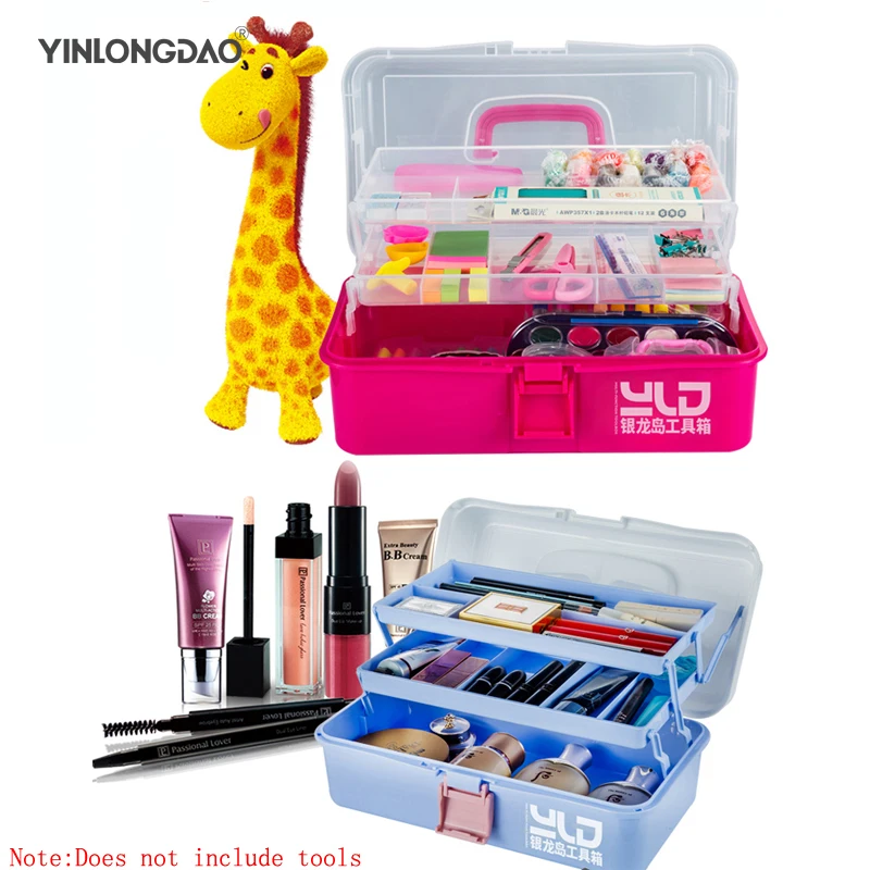 

Multi-function Storage Box Desktop Drawer Storage Box Art Toolbox Children Portable Primary School Tools Household Storage Box