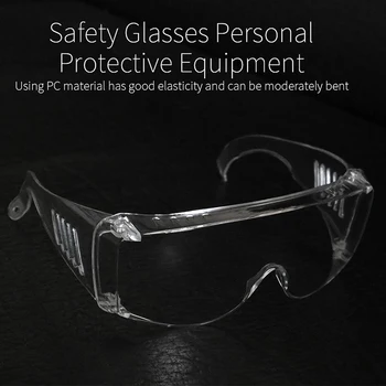 

8pcs/box Anti-UV Safety Protection Glasses Epidemic Protection Glasses For Car Maintenance Hygiene Outdoor Work Eye Protection
