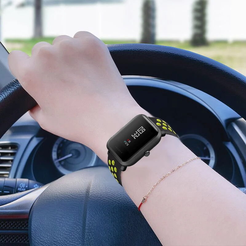 20mm/22mm Silicone band For Amazfit GTS 2/2e Mini/3/GTR 3 Pro 42mm/47mm/GTR2/stratos 2/3 Sport Watch Bracelet Amazfit bip strap 4