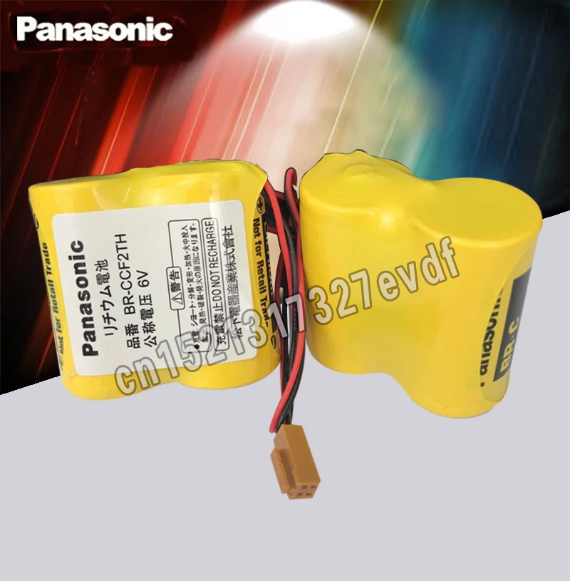 Panasonic Оригинал 2 шт./лот BR-CCF2TH батарея с w/2 P штепсельной вилкой 6V 5000mah PLC FANUC литиевые