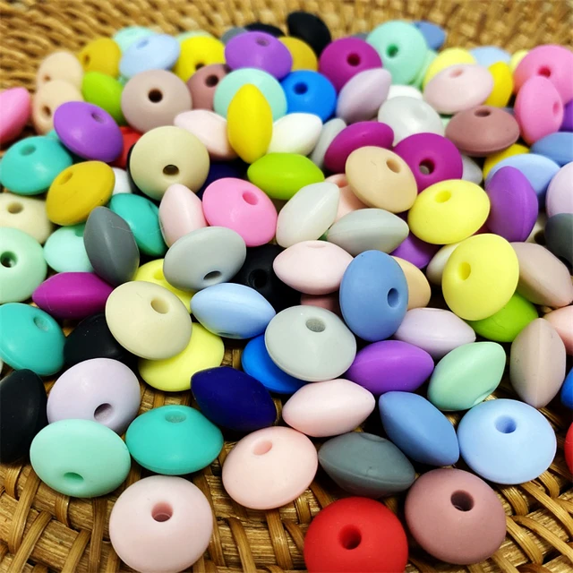 500 BULK 15mm Silicone Beads, 500 Silicone Beads Wholesale, 100% Food Grade  Silicone, BPA Free Beads, Silicone Loose Beads 